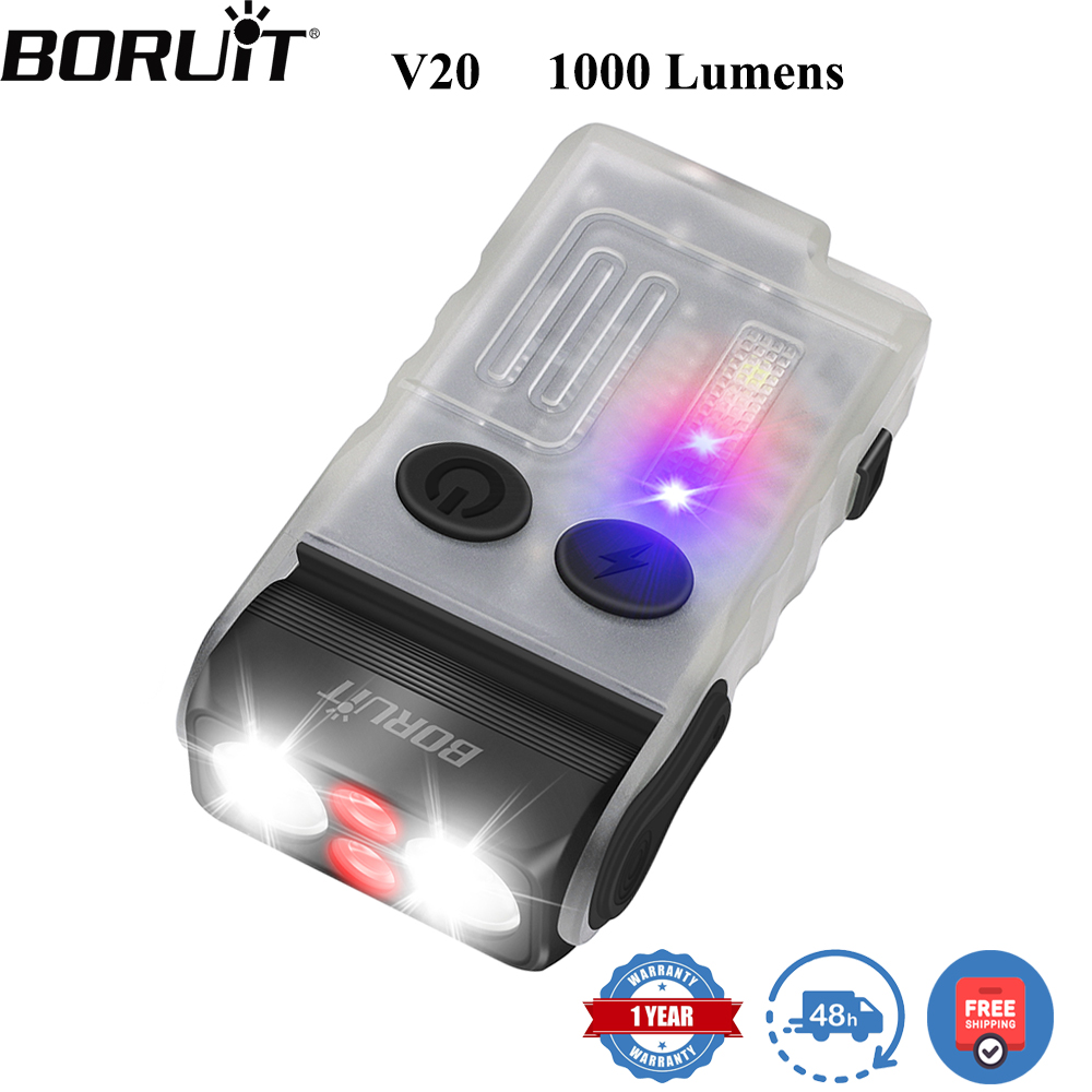 Running Headlamp - BORUiT V20 Torcia Portachiavi LED EDC