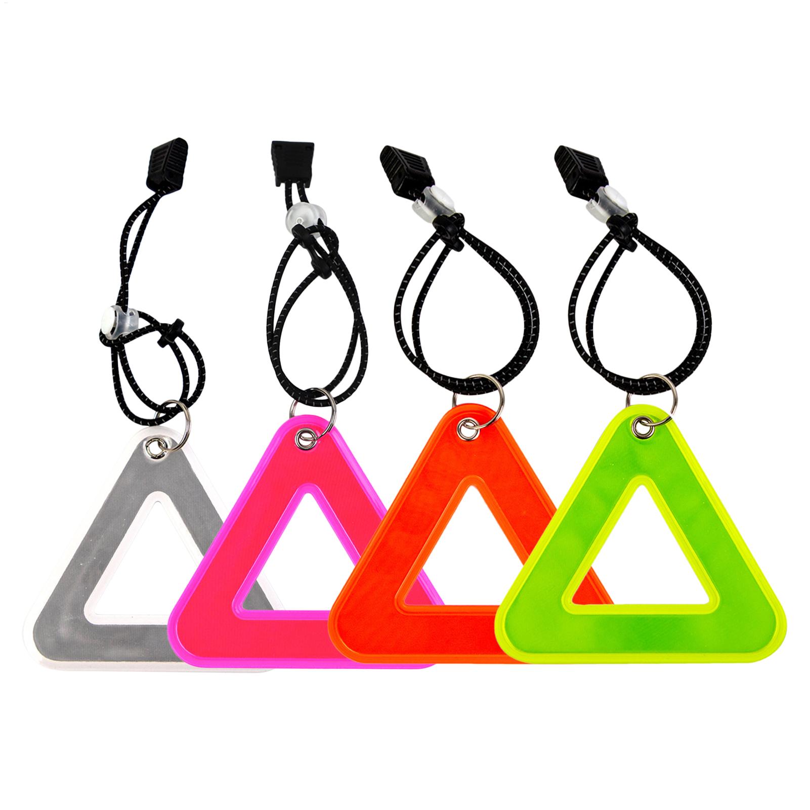 Running Visibility Gear - Ciondoli Riflettenti Triangolari ad Alta Visibilità