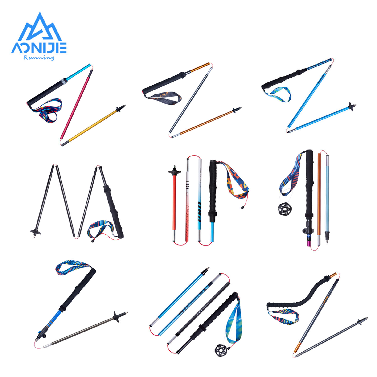 2 pz AONIJIE tutti i tipi di e - Trekking Pole Carbon recensione e prezzo